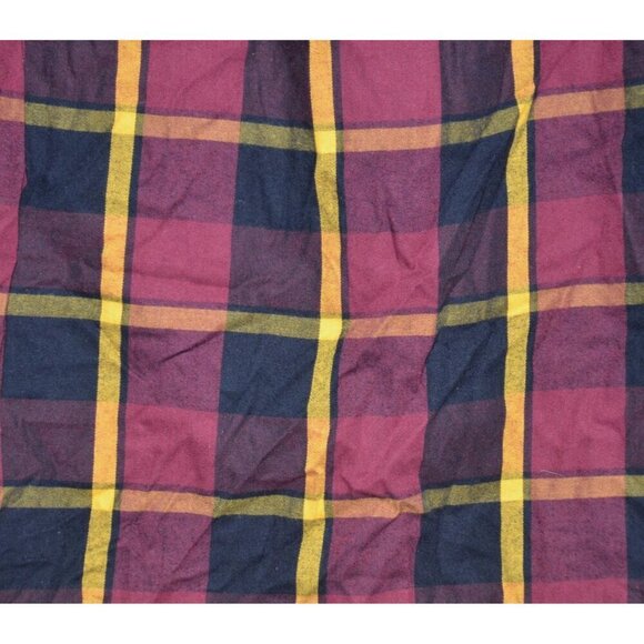 U.S. Polo Assn. Boys Size XXL Flannel Shirt Button Down Preppy Maroon & Black - Picture 5 of 8